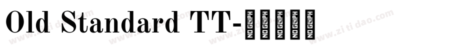 Old Standard TT字体转换
